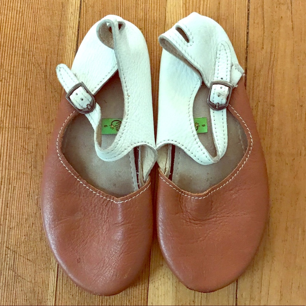 Custom made two tone Soft Star Mary Janes